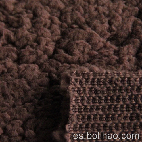 Un lado 100% poliéster Sherpa Fleece Fabric